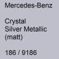 Preview: Mercedes-Benz, Crystal Silver Metallic (matt), 186 / 9186.